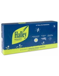Halley Toallitas Repelentes De Insectos, 10 Uds