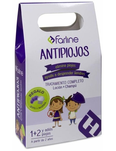 Pack Farline Antipiojos Loción + Champú, 100 + 100 Ml