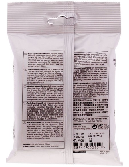 Comodynes Make-Up Remover Normal Skin 20Uds