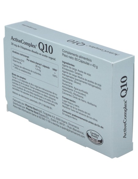 Activecomplex Q10 30Mg. (Quinona) 60Cap.