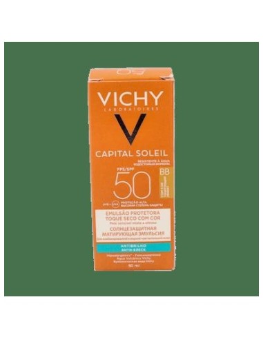 Vichy Capital Soleil Emulsión Facial Tacto Seco Con Color Spf50+ 50Ml