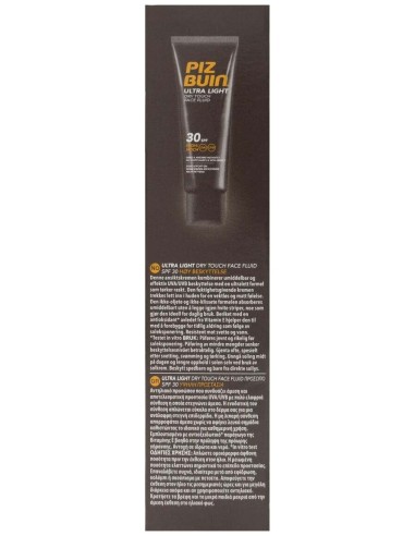 Piz Buin® Ultra Light Spf30+ Crema Facial Tacto Seco 50Ml