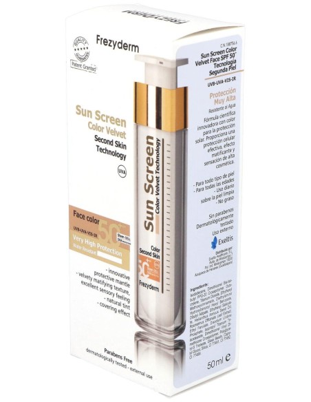 Sun Screen Color Velvet Spf 50+ Crema Solar 50Ml.