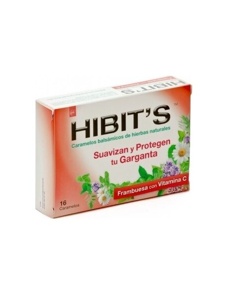 Hibits Caramelos Bals Frambuesa 16 Unid
