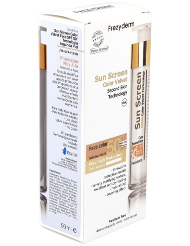Sun Screen Color Velvet Spf 50+ Crema Solar 50Ml.