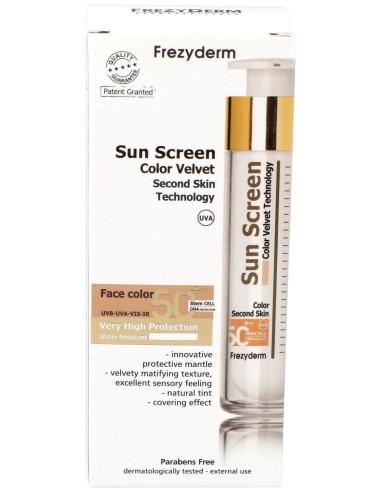 Sun Screen Color Velvet Spf 50+ Crema Solar 50Ml.