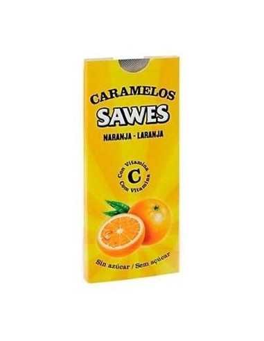 Sawes Caramelos Balsámicos Sin Azúcar Sabor Naranja Con Vitamina C En Blister 22G