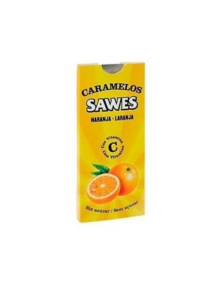 Sawes Caramelos Balsámicos Sin Azúcar Sabor Naranja Con Vitamina C En Blister 22G
