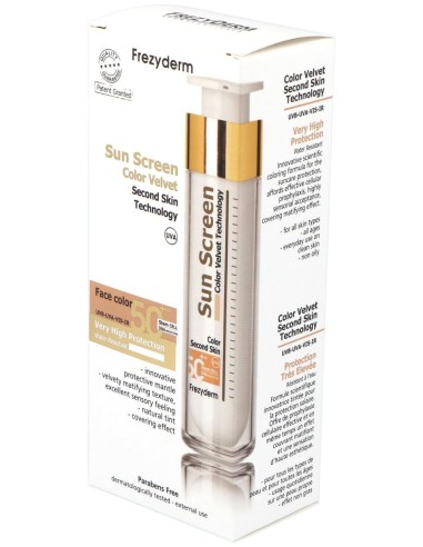Sun Screen Color Velvet Spf 50+ Crema Solar 50Ml.