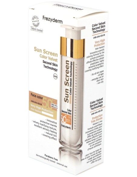 Sun Screen Color Velvet Spf 50+ Crema Solar 50Ml.