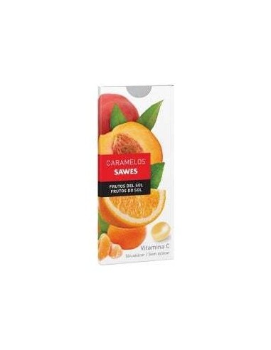 Sawes Caramelos Balsámicos Sin Azúcar Sabor Frutos Del Sol Con Vitamina C En Blister 22G