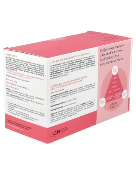 Lcn Amino Base Sabor Frutos Rojos 30 Sobres