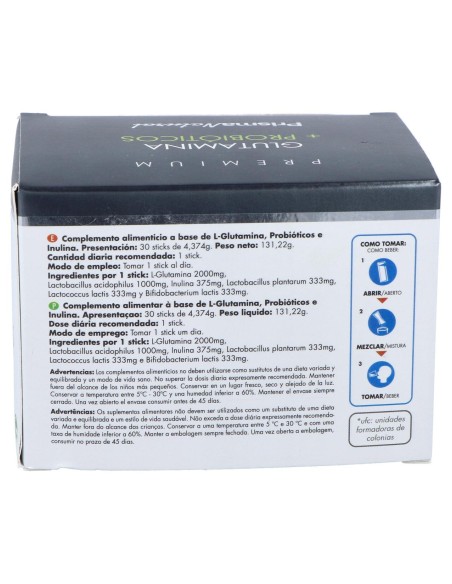 Prisma Natural Glutamina + Probióticos 30 Sticks
