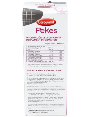 Ceregumil Pekes Jalea+Omega 250Ml.