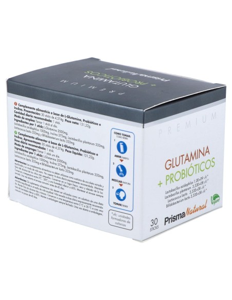 Prisma Natural Glutamina + Probióticos 30 Sticks