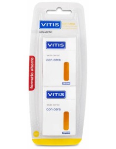 Pack Vitis Seda Dental Con Cera, 2 X 50 M