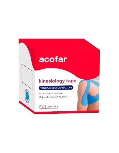 Acofarsport Kinesiology Tape Azul 5Mx5Cm