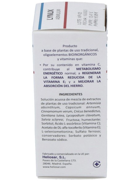 Heliosar Lynux Asimilium Solución Oral 50Ml