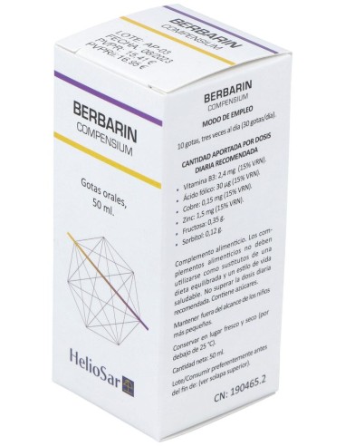 Heliosar Berbarin Compensium Gotas 50Ml