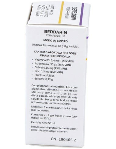 Heliosar Berbarin Compensium Gotas 50Ml