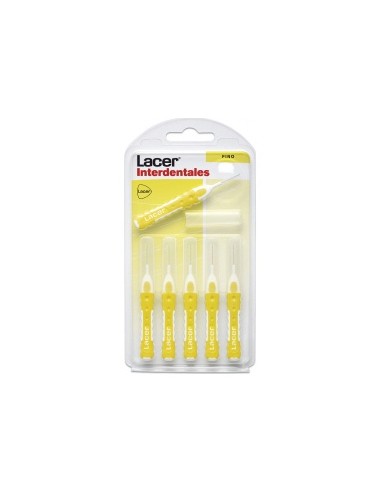 Interdental Lacer Fino Recto Amarillo 6U