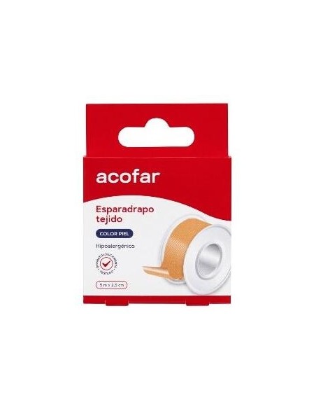 Acofar Esparadrapo Tejido Color Piel 5X2,5Cm 1Ud