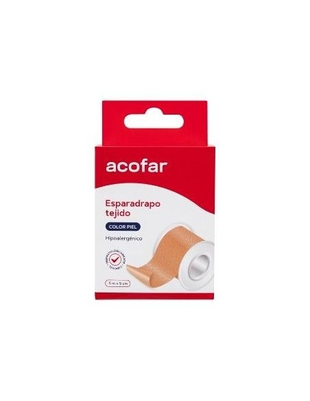 Acofar Esparadrapo Tejido Color Piel 5X5Cm 1Ud