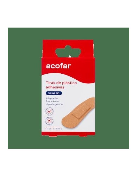 Acofar Apósito Adhesivo Plástico Viaje 12 Tiras