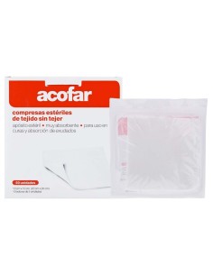 Acofar Compresas Estériles De Tejido Sin Tejer 10X10Cm 50Uds