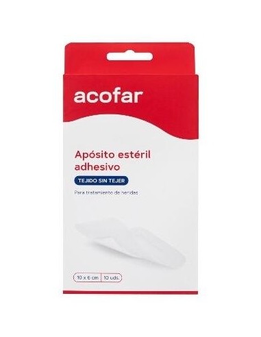 Acofar Apósito Estéril Adhesivo 10X6Cm 10Uds