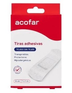 Acofar Apósito Adhesivo Hipoalergénico Tejido 16Uds