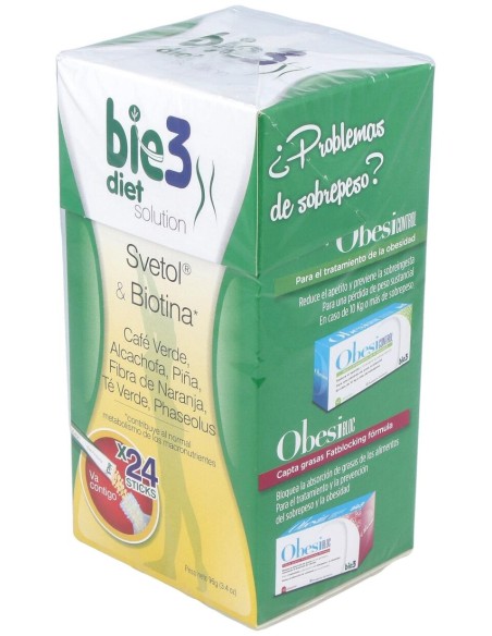 Bie3 Diet Solution Svetol Y Biotina 24 Sticks