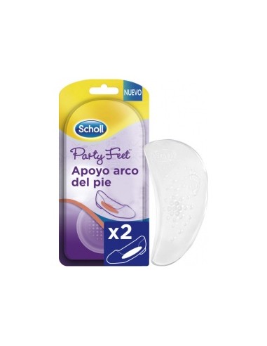Scholl Gelactiv Party Feet Almohadillas Para El Apoyo Del Arco Del Pie 2Uds