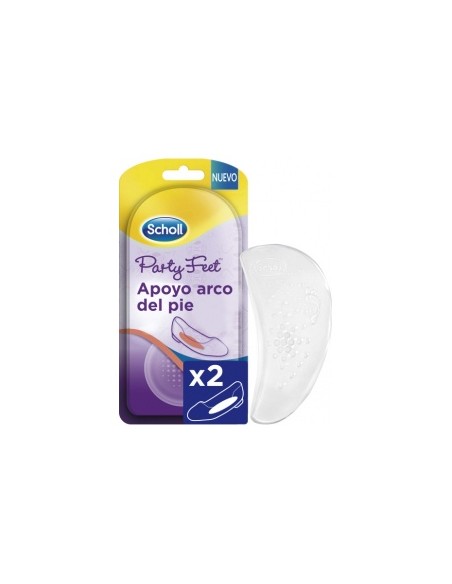 Scholl Gelactiv Party Feet Almohadillas Para El Apoyo Del Arco Del Pie 2Uds