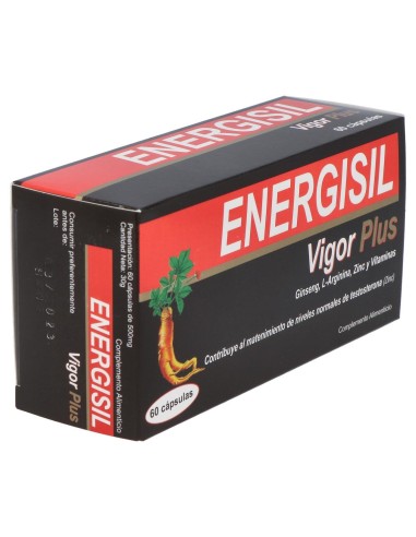 Energisil Vigor Plus (Ginseng+Arginina) 60Cap.