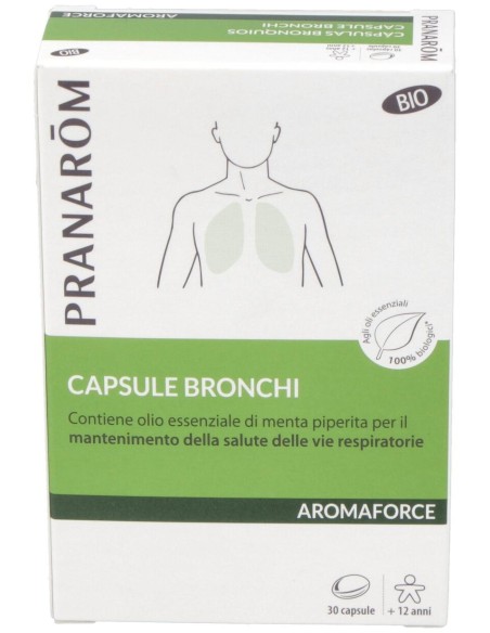 Pranarôm Aromaforce Cápsulas Bronquios Bio 30Caps