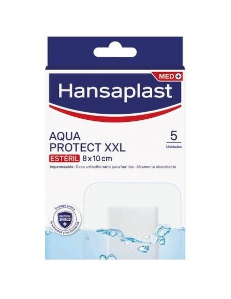 Hansaplast Med+ Aqua Protect Xxl Apósitos 8X10Cm 5Uds