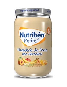 Nutriben Potito Macedonia Fruta Cereales 2X190Gr.