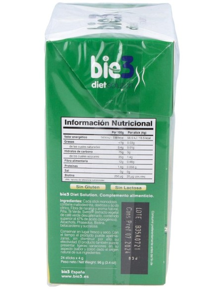 Bie3 Diet Solution Svetol Y Biotina 24 Sticks