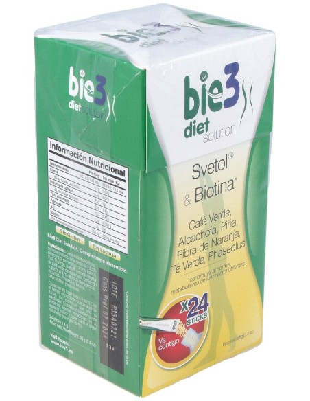 Bie3 Diet Solution Svetol Y Biotina 24 Sticks