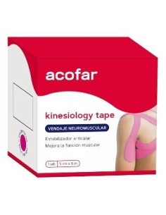 Acofarsport Kinesiology Tape Fucsia 5Cmx5M