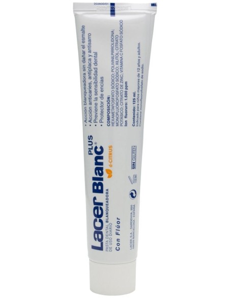 Lacer Lacerblanc Pasta Dentífrica Blanqueadora Citrus 125Ml