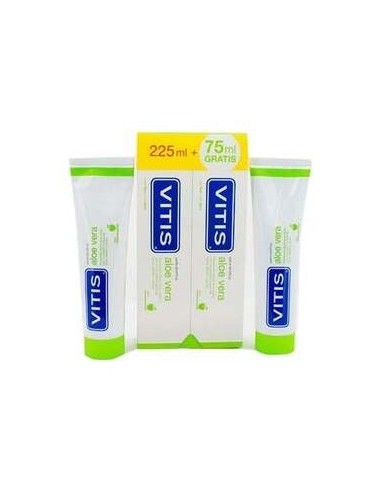 Vitis Aloe Vera Manzana-Menta Pasta Dentífrica 2X150Ml
