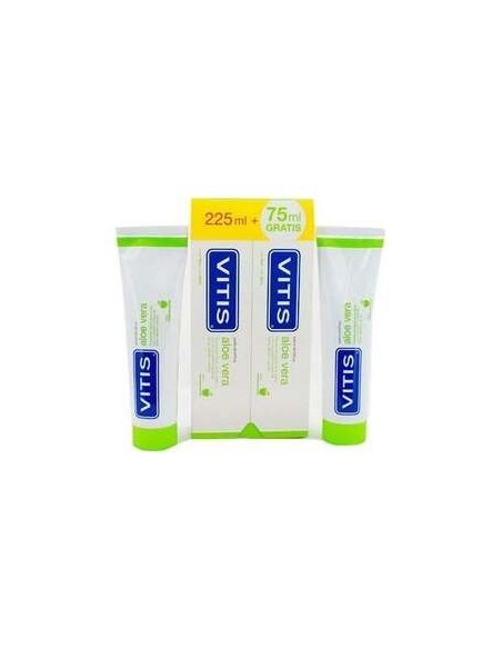 Vitis Aloe Vera Manzana-Menta Pasta Dentífrica 2X150Ml