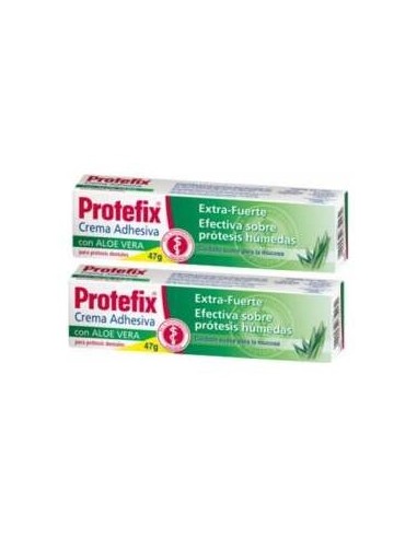 Acofar Protefix Duplo Crema Adhesiva Aloe 2X47G