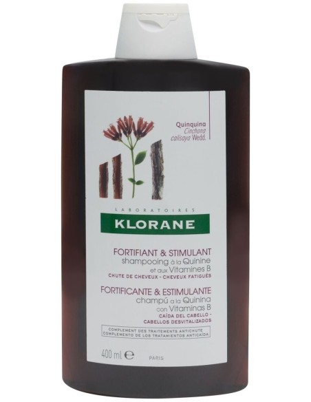 Klorane Champú A La Quinina Y Edelweiss Bio 400 Ml