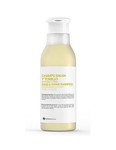 Botánicapharma Champú Salvia Y Tomillo Anticaspa Y Grasa 250Ml