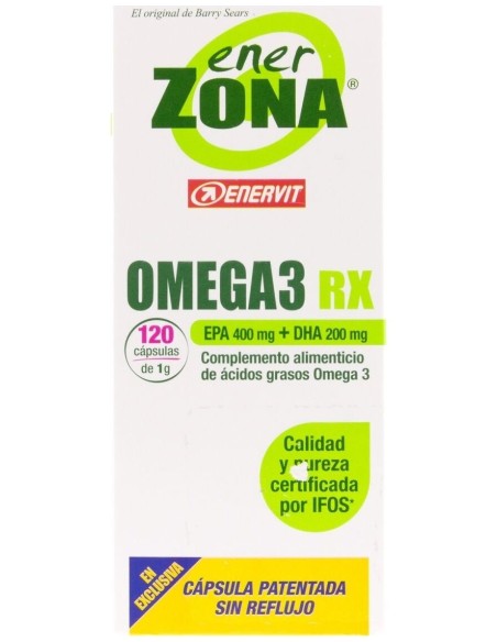 Enerzona Omega 3 Rx Aceite De Pescado 120Cáps