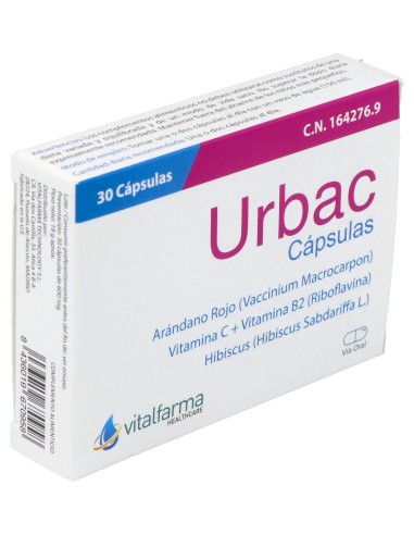Urbac 30 Capsulas Vitalfarma
