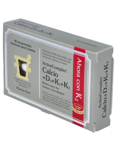 Active Complex Calcio+D3+K 60 Comp Pha